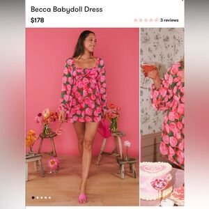 Show Me Your Mumu Becca babydoll dress Small (Rosie Blooms)